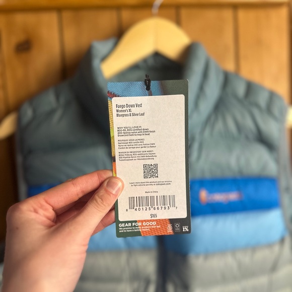 NWT Cotopaxi Fuego Down Puffy Vest Women’s XL - Picture 3 of 7